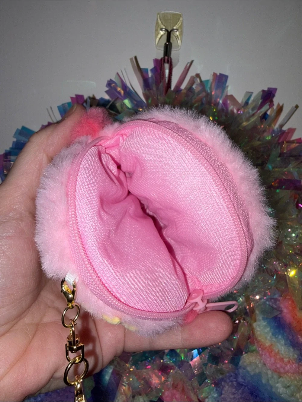 Kirby Plush Charm Keychain Coin Purse